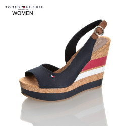 TOMMY HILFIGER ESTELLE 38C PLATFORM FW0FW00858 403-MIDNIGHT