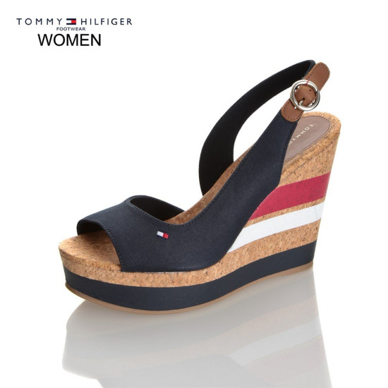 TOMMY HILFIGER ESTELLE 38C PLATFORM FW0FW00858 403-MIDNIGHT