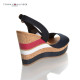 TOMMY HILFIGER ESTELLE 38C PLATFORM FW0FW00858 403-MIDNIGHT