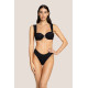 4GIVENESS JAGUAR BLACK BALCONETTE AND SLIP 125WBWBK4801 200-BLACK