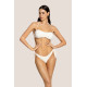 4GIVENESS BANDEAU AND BRIEFS MARYLIN RIBS COLOUR 125WBWBK5240 003-OFF WHITE