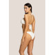 4GIVENESS BANDEAU AND BRIEFS MARYLIN RIBS COLOUR 125WBWBK5240 003-OFF WHITE