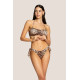 4GIVENESS MARYLIN REAL LEOPARD LACE-UP BANDEAU AND BRIEFS 125WBWBK5404 200-LEOPARD 
