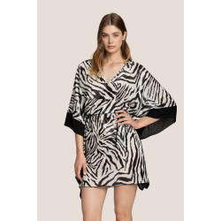 4GIVENESS ZEBRA NIGHT CAFTAN 125WCUCF4817 200-ZEBRA