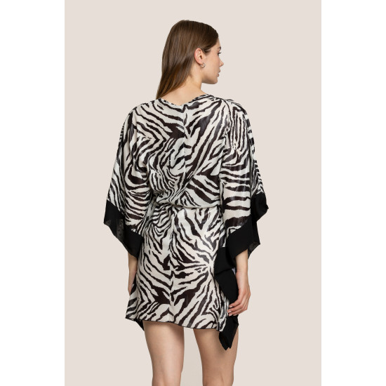 4GIVENESS ZEBRA NIGHT CAFTAN 125WCUCF4817 200-ZEBRA