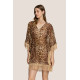 4GIVENESS LEO SOUL GOLD FRINGE CAFTAN 125WCUCF5134 200-LEOPARD