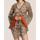 4GIVENESS GEOMETRICAL NET CAFTAN 125WCUCF5443 200-MULTICOLOUR