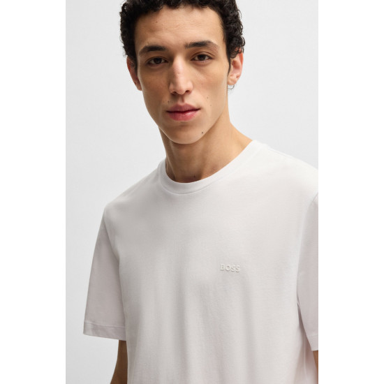 BOSS THOMPSON 01 T-SHIRT 50468347 100-WHITE