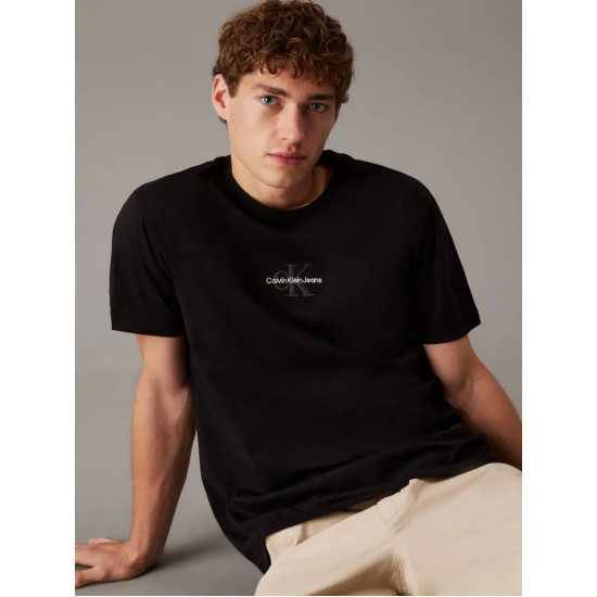 CALVIN KLEIN MONOLOGO TEE J30J325649 BEH-CK BLACK 