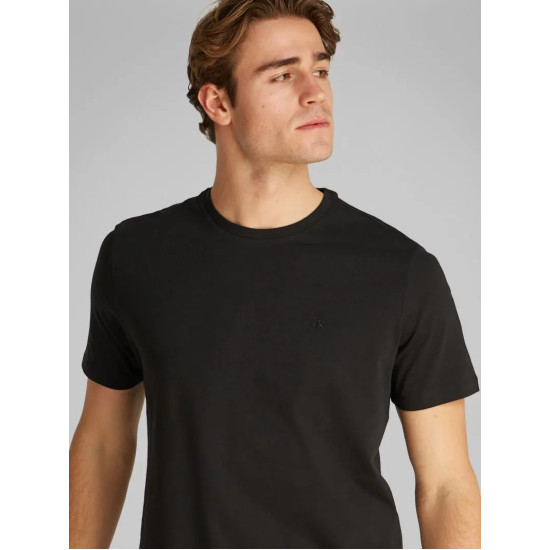 CALVIN KLEIN SS SMOOTH CTTN SOLID CREWNK TE LV040HM265 UB1-BLACK 