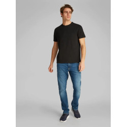 CALVIN KLEIN SS SMOOTH CTTN SOLID CREWNK TE LV040HM265 UB1-BLACK 