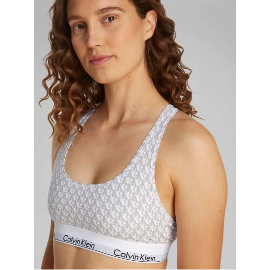 CALVIN KLEIN UNLINED BRALETTE 0000F3785E VPR-PLUSH MONOGRAM 