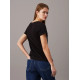 CALVIN KLEIN CK EMBROIDERY STRETCH V-NECK J20J213716 BAE-CK BLACK