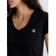 CALVIN KLEIN CK EMBROIDERY STRETCH V-NECK J20J213716 BAE-CK BLACK