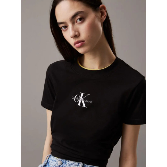 CALVIN KLEIN MONOLOGO BABY TEE J20J223113 BEH-CK BLACK 