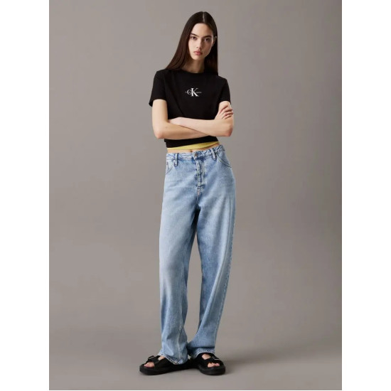 CALVIN KLEIN MONOLOGO BABY TEE J20J223113 BEH-CK BLACK 