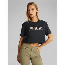 CALVIN KLEIN VARSITY CALVIN KLEIN BOXY TEE J20J225578 BEH-CK BLACK