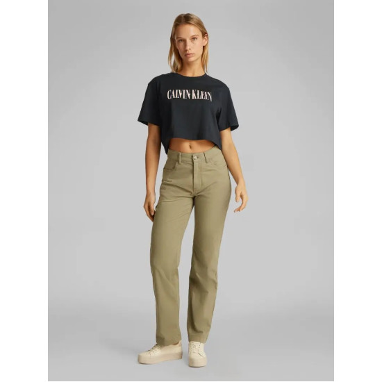 CALVIN KLEIN VARSITY CALVIN KLEIN BOXY TEE J20J225578 BEH-CK BLACK