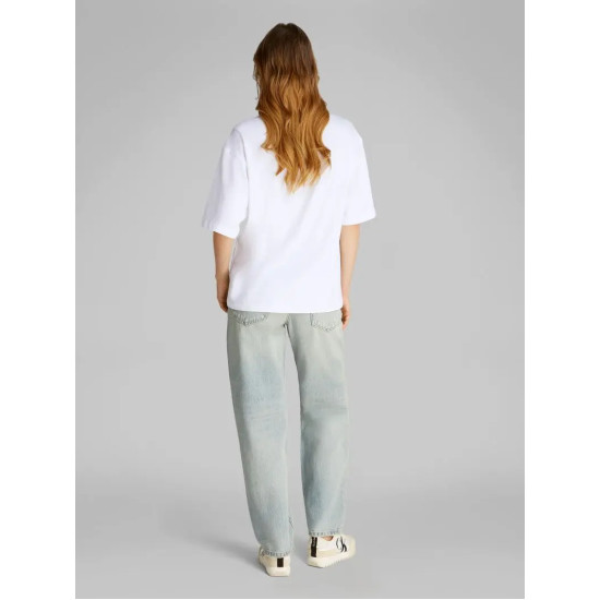CALVIN KLEIN SS CKJ LOGO TEE LV047B827G YAA-BRILLIANT WHITE 