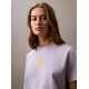 CALVIN KLEIN SS FLOCKED LOGO CN TEE LV047B851G VVH-LANGUID LAVENDER 