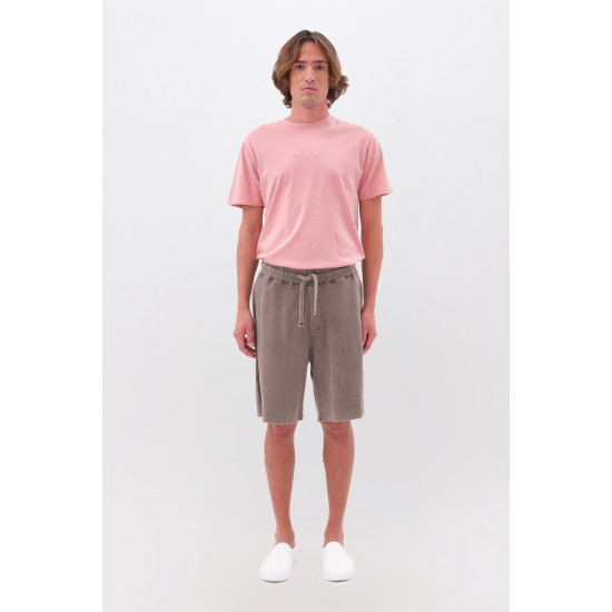 DIRTY LAUNDRY WAFFLE SWEATBERMUDA DLMSB000086 VINTAGE MOCHA