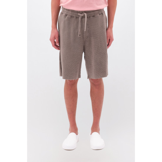 DIRTY LAUNDRY WAFFLE SWEATBERMUDA DLMSB000086 VINTAGE MOCHA