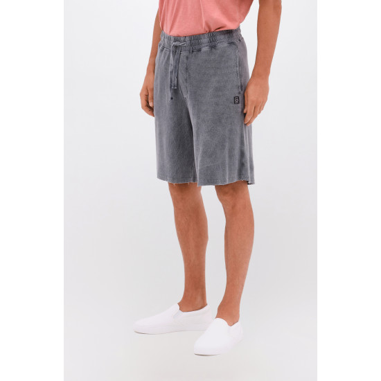 DIRTY LAUNDRY WAFFLE SWEATBERMUDA DLMSB000086 VINTAGE GREY