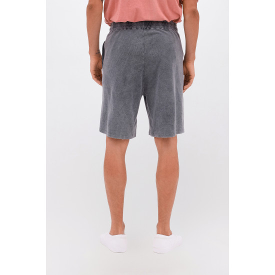DIRTY LAUNDRY WAFFLE SWEATBERMUDA DLMSB000086 VINTAGE GREY