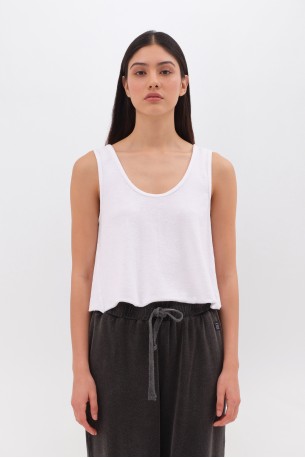 DIRTY LAUNDRY TERRY TOWEL TOP DLWTT000007 WHITE