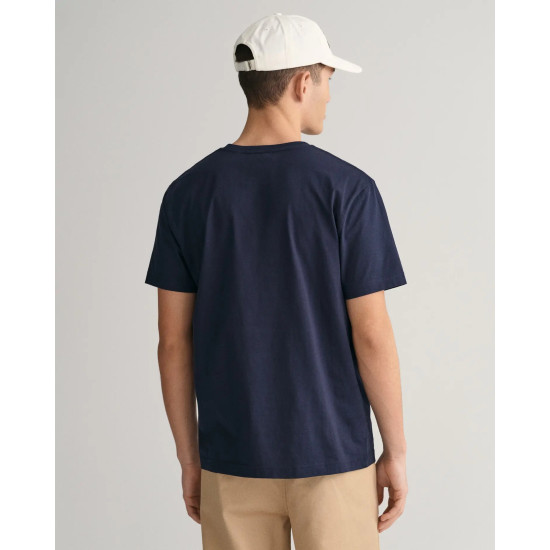 GANT REG SHIELD SS T-SHIRT 2003184 433-EVENING BLUE