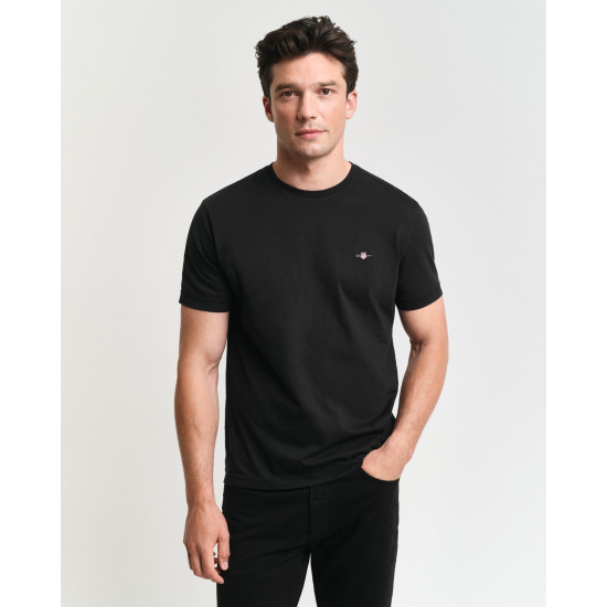 GANT REG SHIELD SS T-SHIRT 2003184 005-BLACK