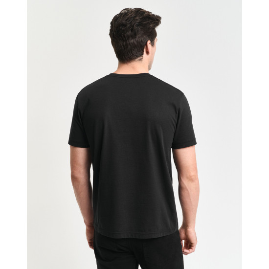 GANT REG SHIELD SS T-SHIRT 2003184 005-BLACK