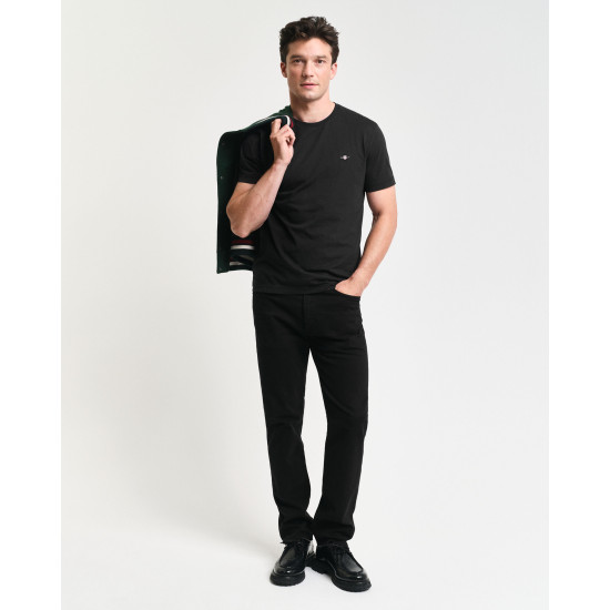GANT REG SHIELD SS T-SHIRT 2003184 005-BLACK