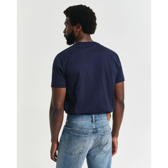 GANT PRINTED GRAPHIC SS T-SHIRT 2044017 433-EVENING BLUE