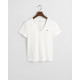 GANT REG SHIELD SS V-NECK T-SHIRT 4200750 110-WHITE