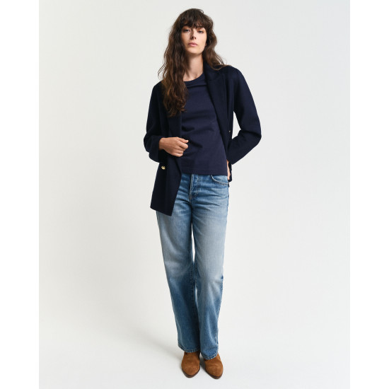 GANT REG TONAL SHIELD SS T-SHIRT 4200262 433-EVENING BLUE