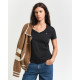 GANT REG SHIELD SS V-NECK T-SHIRT 4200750 5-BLACK