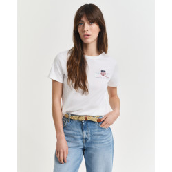 GANT REG ARCHIVE SHIELD SS T-SHIRT 4200277 110-WHITE