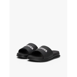 TOMMY HILFIGER DUAL DENSITY HILFIGER POOL SLIDE FM0FM05430 BDS-BLACK