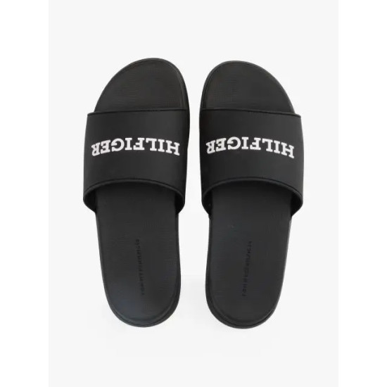 TOMMY HILFIGER DUAL DENSITY HILFIGER POOL SLIDE FM0FM05430 BDS-BLACK