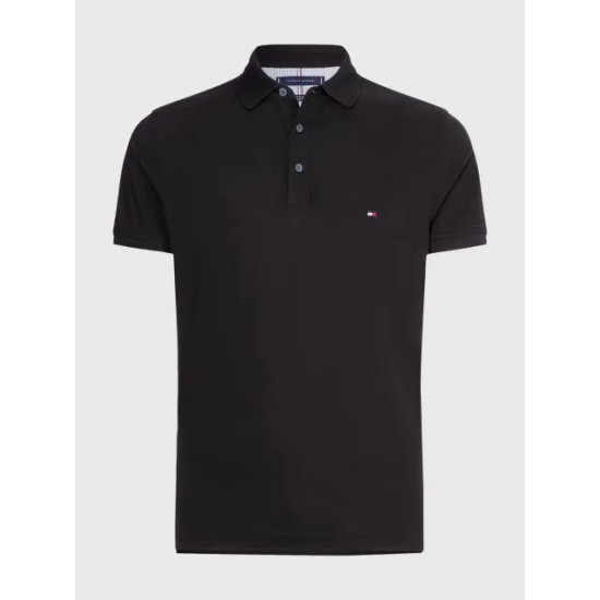 TOMMY HILFIGER 1985 SLIM POLO MW0MW17771 BDS-BLACK