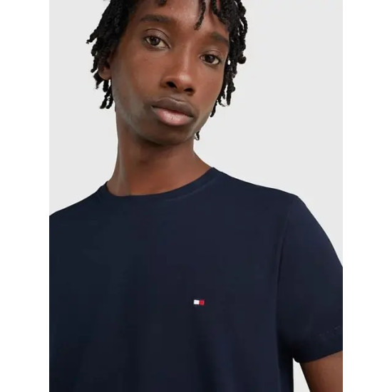 TOMMY HILFIGER CORE STRETCH SLIM C-NECK TEE MW0MW27539 DW5-DESERT SKY