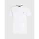 TOMMY HILFIGER CORE STRETCH SLIM C-NECK TEE MW0MW27539 YBR-WHITE
