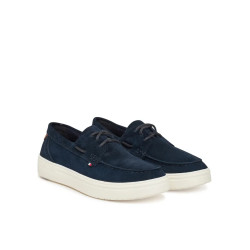 TOMMY HILFIGER MODERN LIGHT HYBRID SUEDE BOAT S FM0FM05352 DW5-DESERT SKY