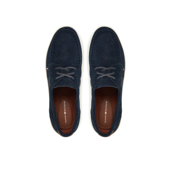 TOMMY HILFIGER MODERN LIGHT HYBRID SUEDE BOAT S FM0FM05352 DW5-DESERT SKY
