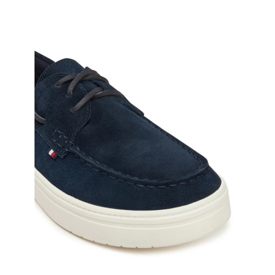 TOMMY HILFIGER MODERN LIGHT HYBRID SUEDE BOAT S FM0FM05352 DW5-DESERT SKY