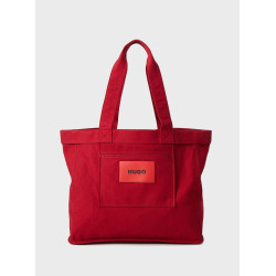 HUGO BECKY TOTE-CANVAS BAG 50536267 610-MEDIUM RED