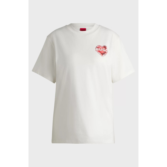 HUGO VINTAGE TEE 14 50534545 102-NATURAL