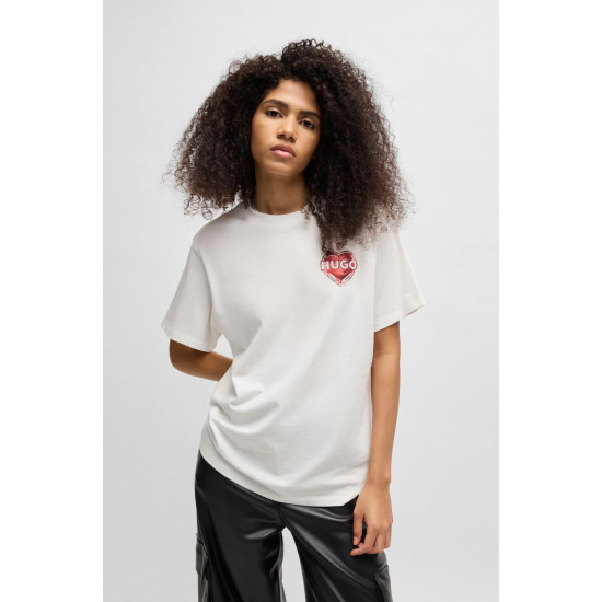 HUGO VINTAGE TEE 14 50534545 102-NATURAL