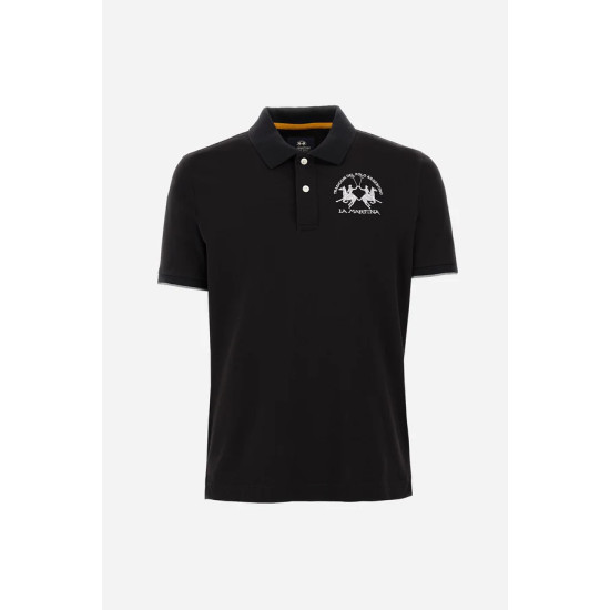 LA MARTINA MAN SS PIQUE POLO CCMP01 09999-BLACK